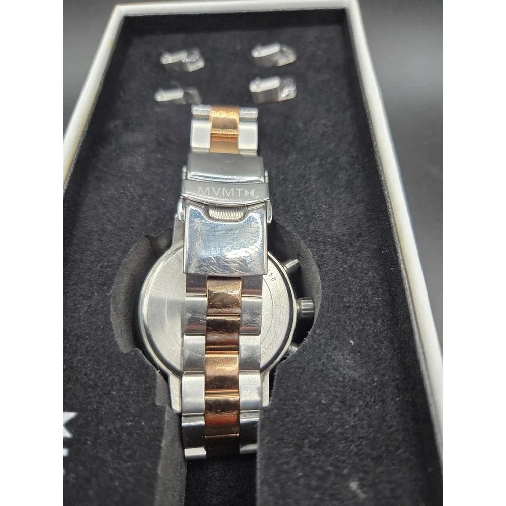 MVMT Nova Multi-Function Watch Silver Rose Gold‎ Two Tone Stainless Steel Women